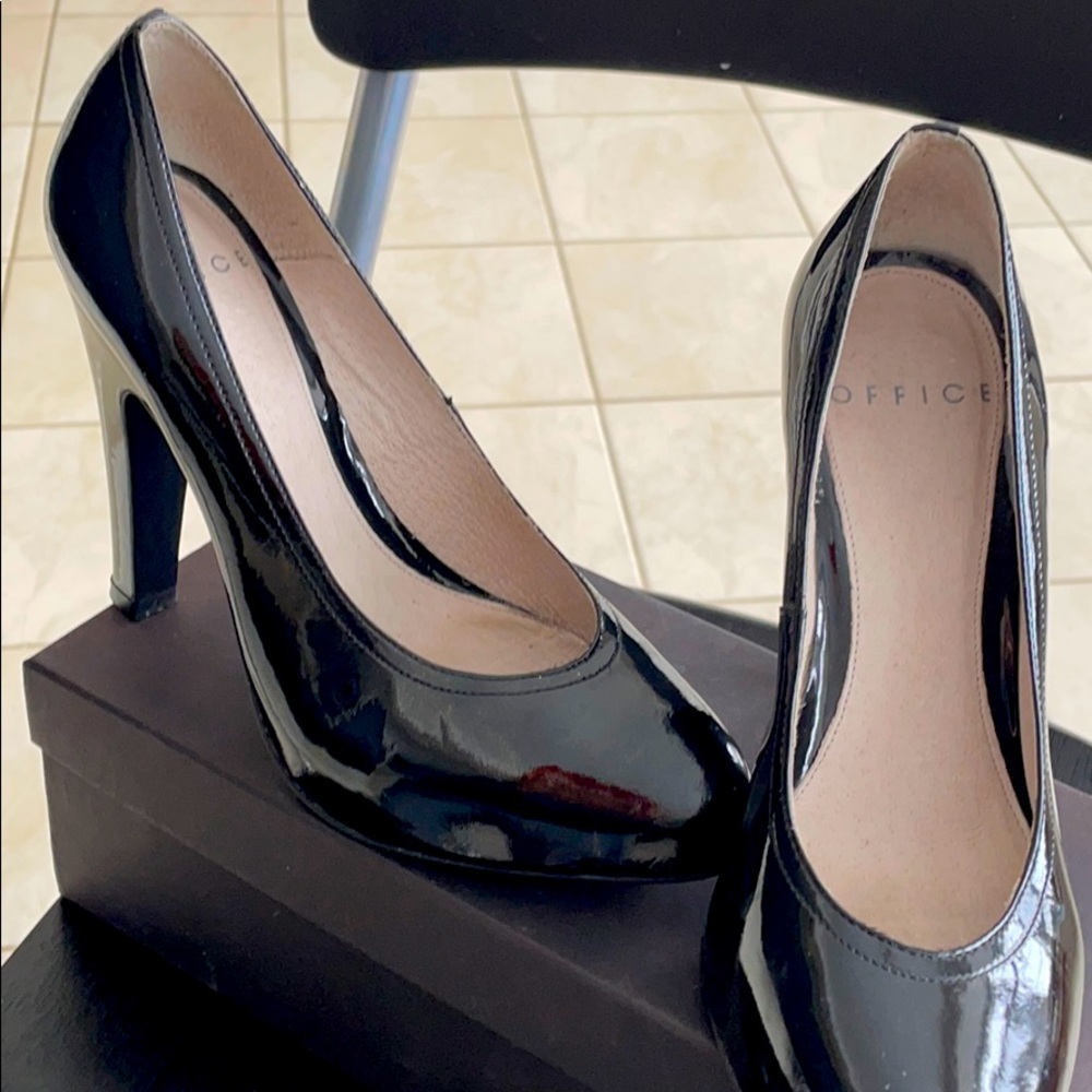 Office Black Patent Shoes UK